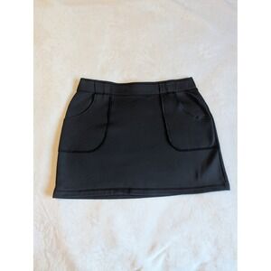 Athleta Ace Tennis Skirt‎ Black Pockets Athletic Activewear Skirt M
